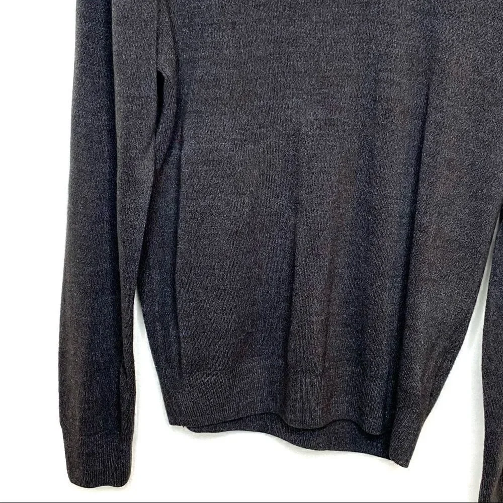 John Bartlett consensus charcoal v neck sweater